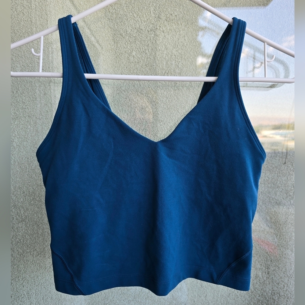 lululemon athletica Blue Crop Top